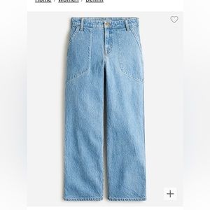 J Crew slim wide leg jean